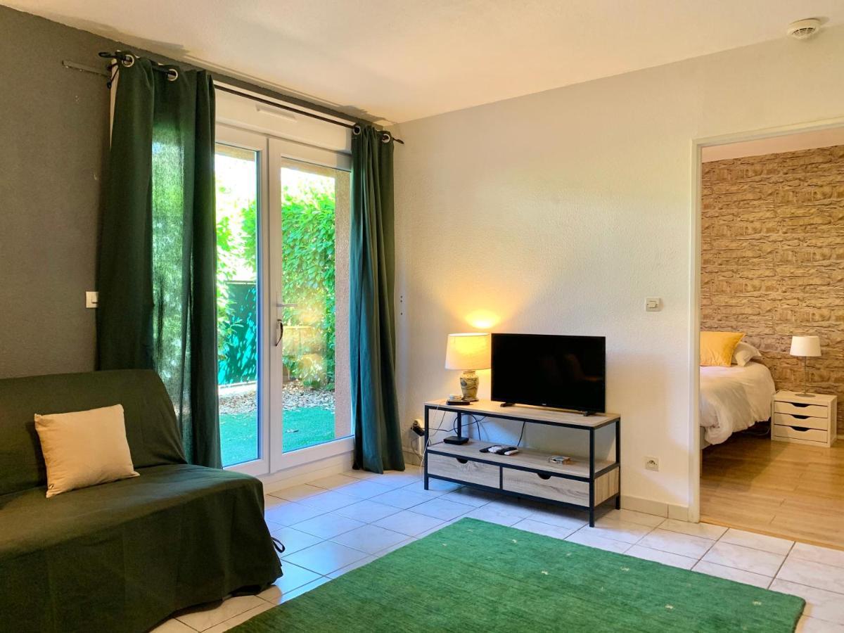 Blagnac : Appartement T2 Avec Jardin, Parking Et Climatisation Dış mekan fotoğraf